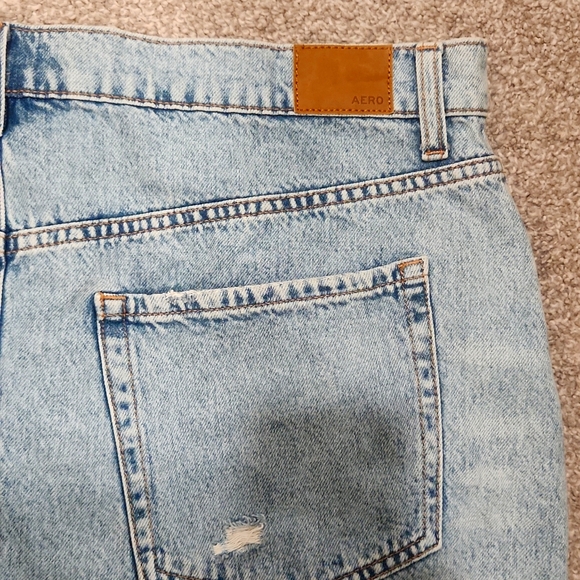 High Rise Aeropostal Denim Mini Skirt - Picture 7 of 8